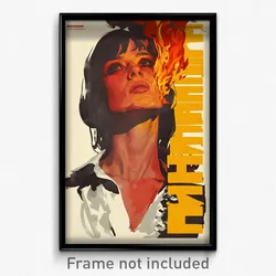 Icelandic Movie Poster - Woman Feeling Vigilance, Aged Strapless Shirt (Print)