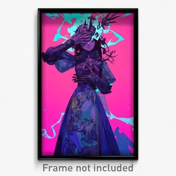 Anime Art Poster - Girl Feeling Self Critical, French Armored Dress (Print)