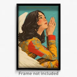 Indonesian Movie Poster - Woman Feeling Apathy, Angelic Clothing Aside (Print)
