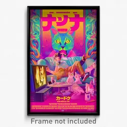 Thai Movie Poster - Alive Cathouse (Thailand Psychedelic Art Retro Film Print)