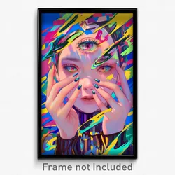 Art Poster - Cold Canton (Psychedelic Trippy Weird 11x17 Cartoon Print)