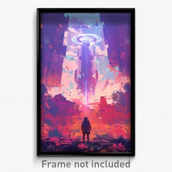 Movie Art Poster - Far Room (Psychedelic Trippy Weird Retro Cartoon Film Print)