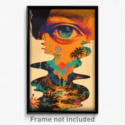 Brazilian Movie Poster - Wavy Rill (Brazil Psychedelic Art Retro Film Print)