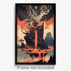 Icelandic Movie Poster - Enchanted Oubliette (Iceland Retro Film Art Print)