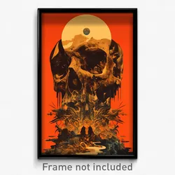 German Movie Poster - Enchanting Moon Battle (Germany Retro Film Art Print)