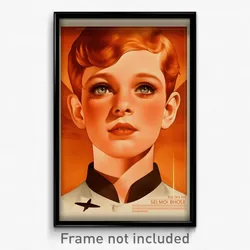 German Movie Poster - Boy Feeling Joviality, Ancient White Coat (Art Print)