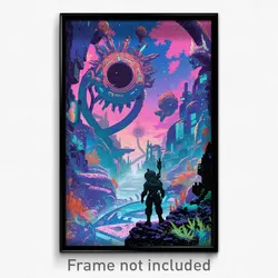 Movie Art Poster - Ancient Sewer (Psychedelic Trippy Retro Cartoon Film Print)