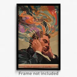 Russian Movie Poster - Man Feeling Calm, Grandiose Grey Sailor Collar (Print)