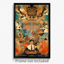 Indonesian Movie Poster - Rosy Road (Indonesia Psychedelic Art Retro Film Print)