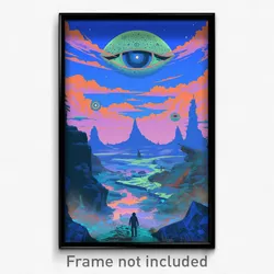 Movie Art Poster - Meek Rest (Psychedelic Trippy Weird Retro Cartoon Film Print)