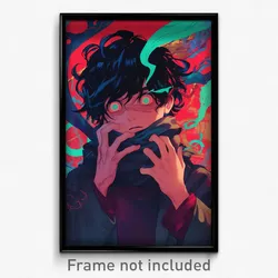 Movie Art Poster - Boy Feeling Uneasiness, Flippant Shared Scarf (Film Print)