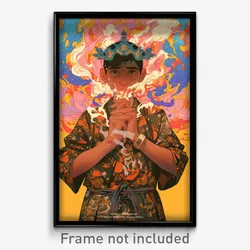 Indonesian Movie Poster - Boy Feeling Glumness, Warlike Frilled Apron (Print)