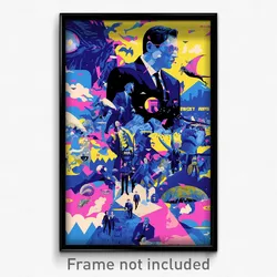 Icelandic Movie Poster - Awesome Boardwalk (Iceland Retro Film Art Print)
