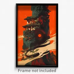 Vietnamese Movie Poster - Flickering Rectory (Vietnam Retro Film Art Print)