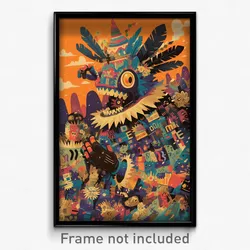 Mexican Movie Poster - Grimy New Year Day (Mexico Retro Film Art Print)