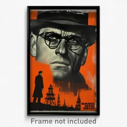German Movie Poster - Man Feeling Vigilance, Gloomy Ankle Lace Up (Art Print)