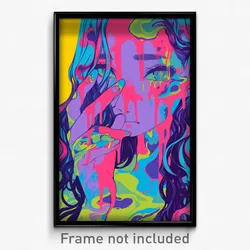 Art Poster - Puzzling Board Game (Psychedelic Trippy Weird 11x17 Print)