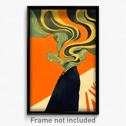 Brazilian Movie Poster - Steel Gutter (Brazil Psychedelic Art Retro Film Print)