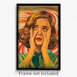 Brazilian Movie Poster - Woman Feeling Puzzled, Scholarly Neckerchief (Print)