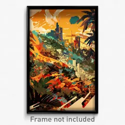 Indonesian Movie Poster - Strange Exotic City (Indonesia Retro Film Art Print)