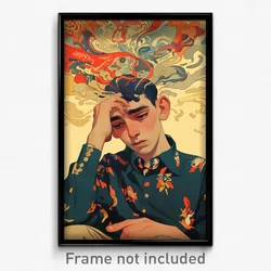 French Movie Poster - Boy Feeling Remorse, Nice Greek Clothes (France Art Print)