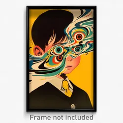Movie Art Poster - Boy Feeling Anger, Whimsical Yellow Necktie (Film Print)