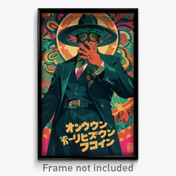 Mexican Movie Poster - Man Feeling Suspense, Agile Hat Ribbon (Mexico Art Print)