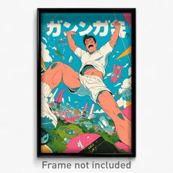 Movie Art Poster - Man Feeling Jubilation, Acrobatic White Shorts (Film Print)