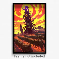 Art Poster - Haunting Vineyard (Psychedelic Trippy Weird 11x17 Print)
