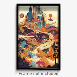Icelandic Movie Poster - Worldly Hutch (Iceland Retro Film Art Print)