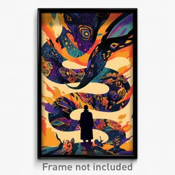 Greek Movie Poster - Dreary Desolation (Greece Psychedelic Art Retro Film Print)