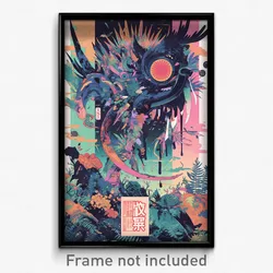 Chinese Movie Poster - Digital Tube (China Psychedelic Art Retro Film Print)