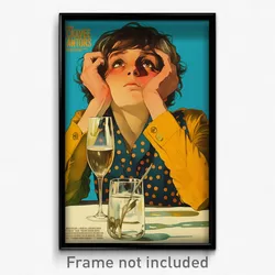 French Movie Poster - Man Feeling Insulted, Small Polka Dot Dress (Art Print)