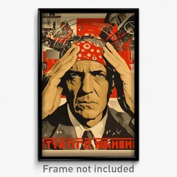 Greek Movie Poster - Man Feeling Resignation, Fantastic Bandana (Art Print)