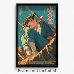 Chinese Movie Poster - Girl Feeling Lazy, Original Grocery Bag (China Art Print)