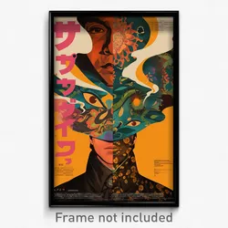 Japanese Movie Poster - Man Feeling Dismay, Simplistic Bonnet (Japan Art Print)