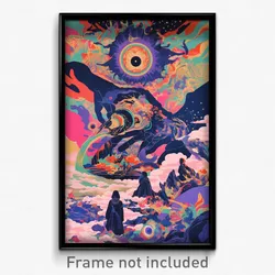 Mexican Movie Poster - Crowded Rapids (Mexico Psychedelic Art Retro Film Print)