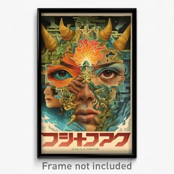 Spanish Movie Poster - Puzzling Camp (Spain Psychedelic Art Retro Film Print)