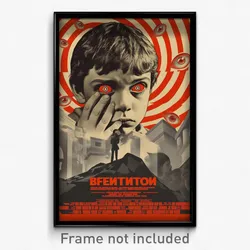 Russian Movie Poster - Boy Feeling Undermined, Rundown White Dress (Art Print)