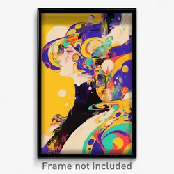 Art Poster - Round Nation (Psychedelic Trippy Weird 11x17 Print)