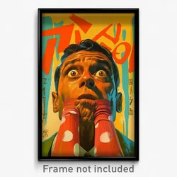 Brazilian Movie Poster - Man Feeling Envy, Old Fashioned Red Socks (Art Print)