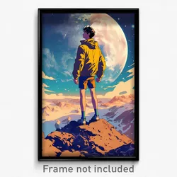 Movie Art Poster - Man Feeling Confident, International Yellow Shorts (Print)