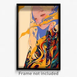 Art Poster - Woman Feeling Longing Wearing Strange Brown (Print)