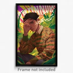 Indonesian Movie Poster - Boy Feeling Stressed, Colorful Beige Sweater (Print)