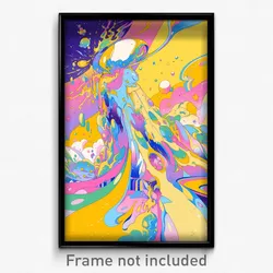 Art Poster - Silver Country (Psychedelic Trippy Weird 11x17 Print)