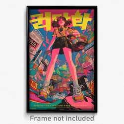 Korean Movie Poster - Grimy Entrance (Korea Psychedelic Art Retro Film Print)