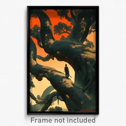 Vietnamese Movie Poster - Neat Trees (Vietnam Psychedelic Art Retro Film Print)