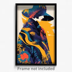 Icelandic Movie Poster - Cultured Shadow (Iceland Retro Film Art Print)