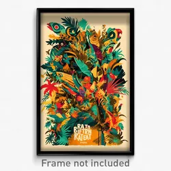 Spanish Movie Poster - Barren Retreat (Spain Psychedelic Art Retro Film Print)
