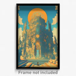 Russian Movie Poster - Vast Ancient Architecture (Russia Retro Film Art Print)
